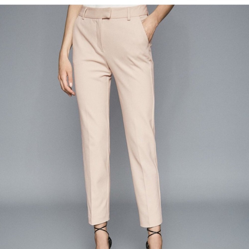 Reiss Cream Ankle Pants